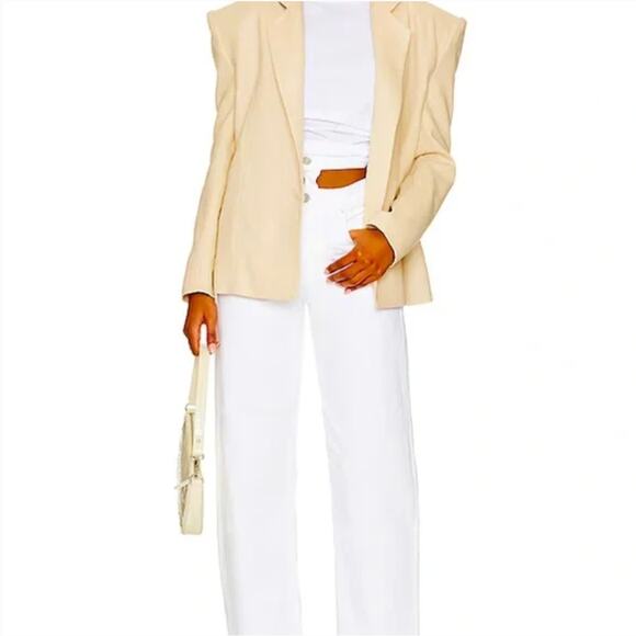 NEW $248 AGOLDE Broken Waistband Jean in Milkshake White | 27 - Picture 6 of 11